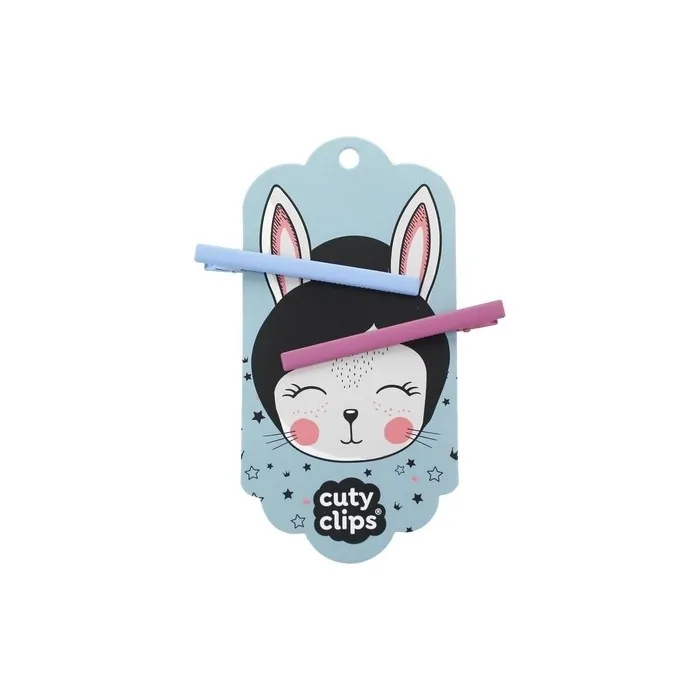 Cuty Clips Snails Hair Clips Moon Rabbit Blue