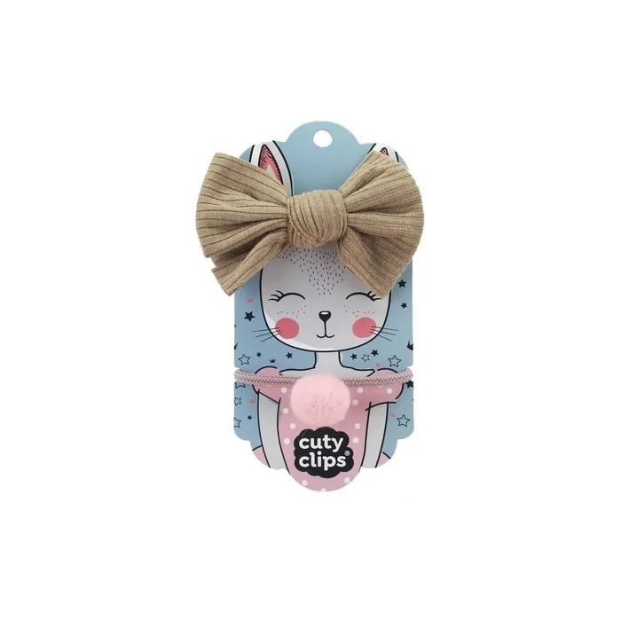 Cuty Clips Snails Hair Bands Set Boss Bunny Beige
