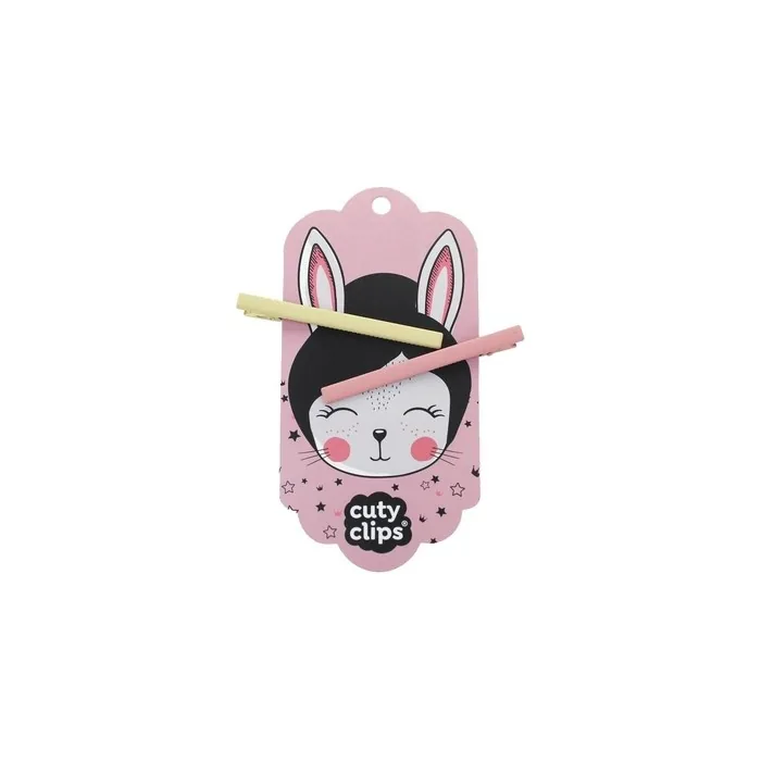Cuty Snails Hair Clips Moon Rabbit Yellow