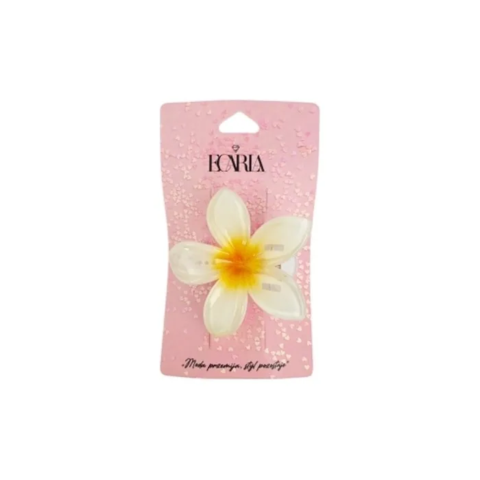 ECARLA Hair Clip XL Ombre Flower Yellow 6cm