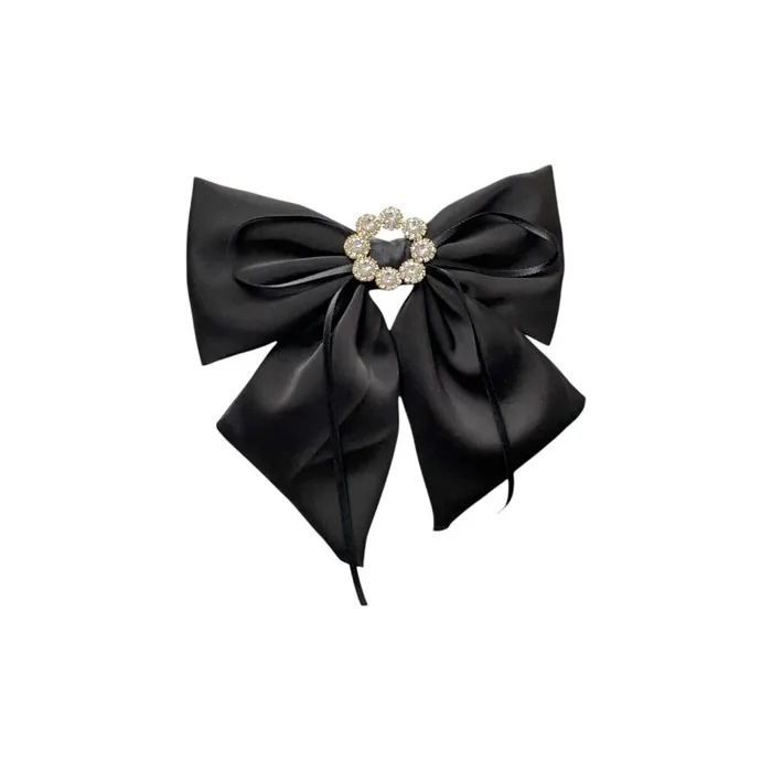 Ecarla Hair Clip With Diamonds Black Xl Sp441cz
