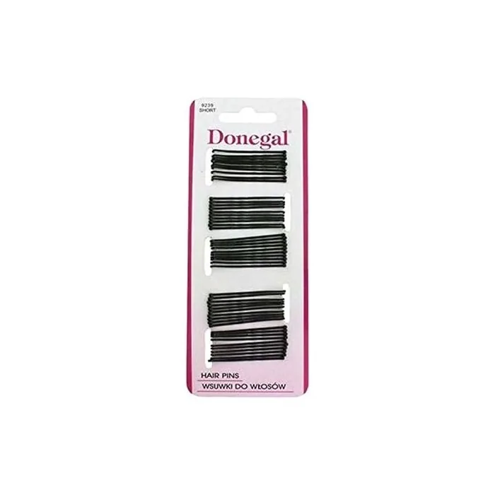 Donegal Small Black Hair Clips 50 x 4.3cm
