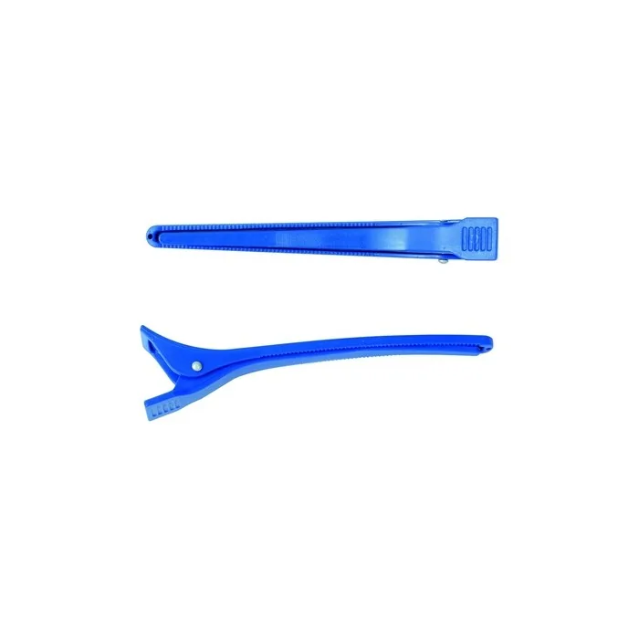 XanitaliaPro Maxi Plastic Hair Clips 11.5 cm Blue - Pack of 12