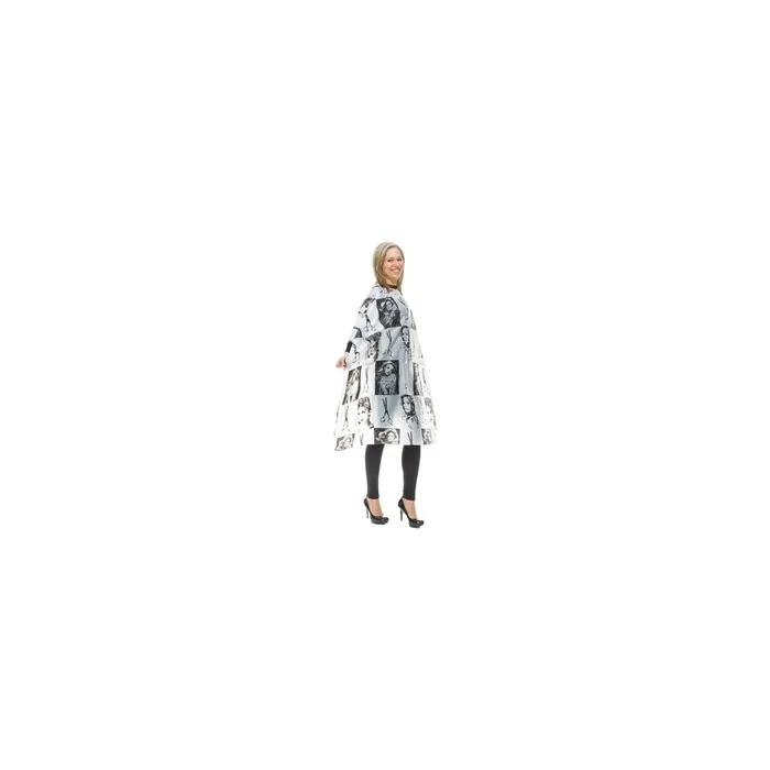 Xanitaliapro Hair Cutting Cape Black & White 120 X 145 Cm