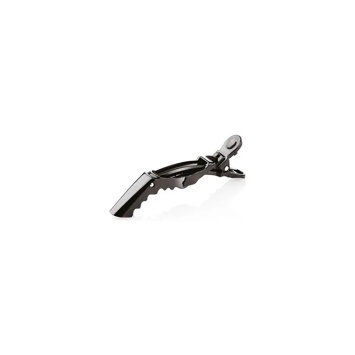 Xanitalia Pro Black Plastic Shark Hair Clips 10cm - Pack of 6