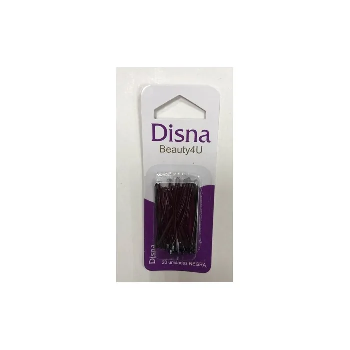 Disna Black Hair Clips 20 Units
