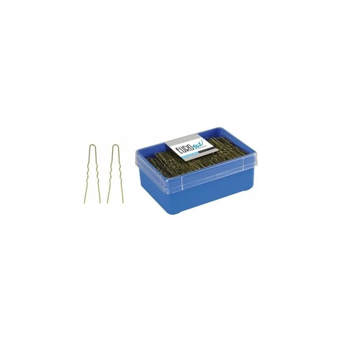 Eurostil Invisible Hairpins Bronze 400 Units