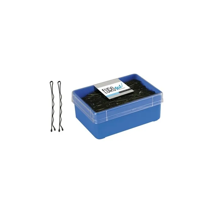 Eurostil Black Clips Box 70mm Box Of 150 Units