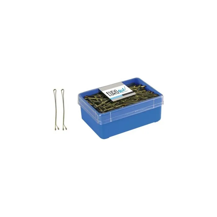 Eurostil Hair Mini Clips Box Bronze 25mm 700 Units