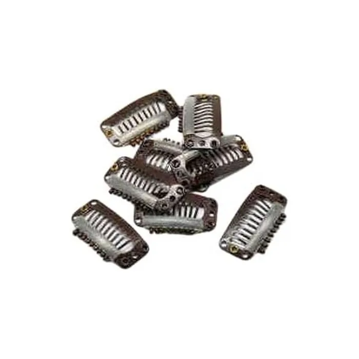 Bifull Brown Hair Clips Extensions 50 Units Black