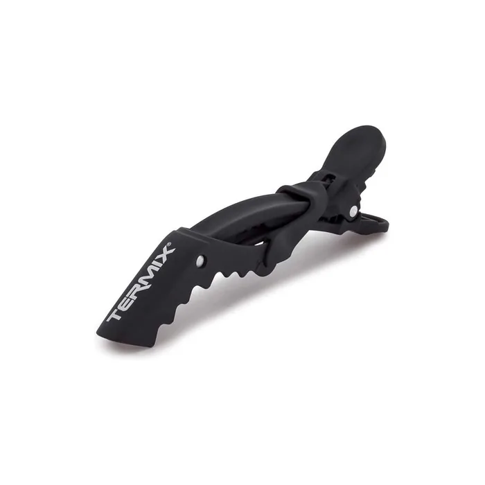 Termix Professional Hair Clip 6-Piece Bright Tweezers Black High Gloss