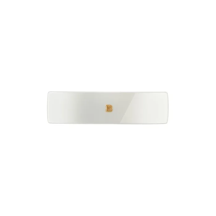 Balmain Hair Clip L Bianca In Cellulose Acetate