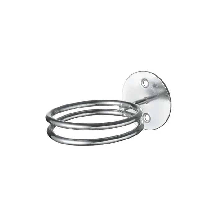 Comair Chrome Hair Dryer Holder Double Ring For Screwing