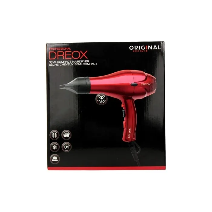 Sinelco France Original Dreox Hair Dryer 2000W Red
