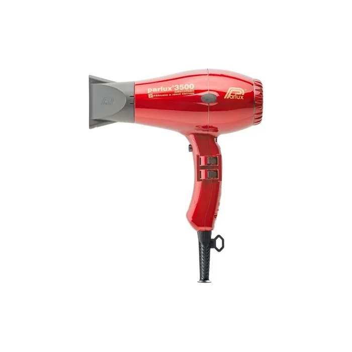 Parlux 3500 SuperCompact Ceramic + Ionic Professional Hair Dryer Red