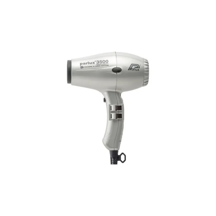 Parlux 3500 Super Compact Ceramic & Ionic Hair Dryer Silver 2000w By Parlux