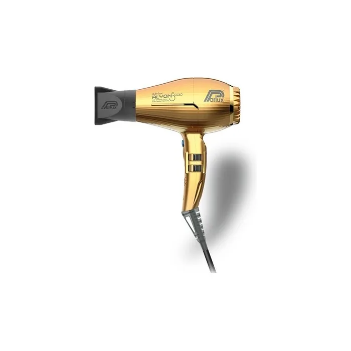 Parlux Alyon Air Ionizer Tech Professional Hair Dryer Made in Italy - Gold
