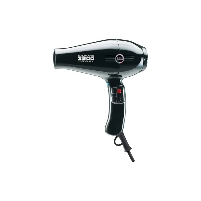 Gamma Più Professional Hair Dryer 3500 Power Ion Generator Lightweight Silent Powerful Salon Ion Technology Variable Speed Heat Control Curly and Straight Hair W 2100-2500 Italian Socket