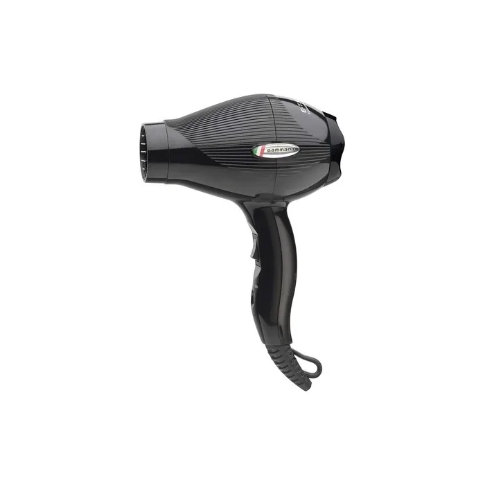 GAMMAPIU Professional Hair Dryer E.T.C Mini Ideal for Travel Small Light and Compact Hair Dryer 2 Speeds Tourmaline Coated Grill W 1000-1200 Italian Plug