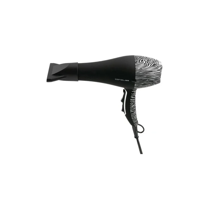 Corioliss Flow Ultra Silver Zebra Soft Touch Hair Dryer