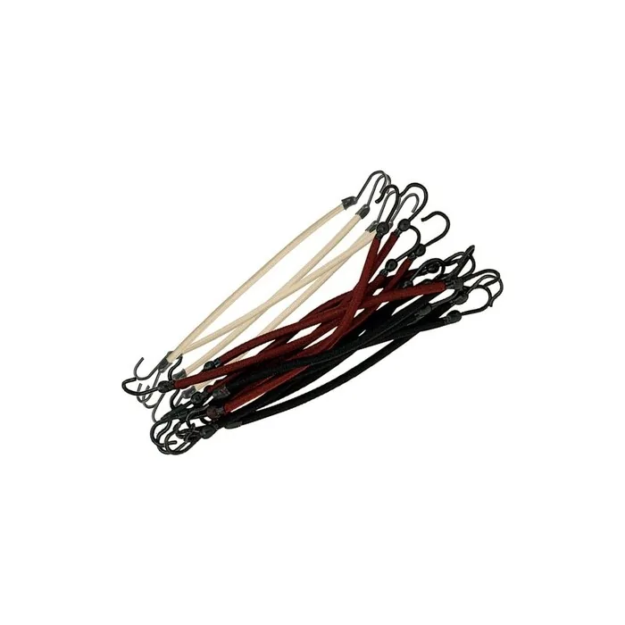 Sibel Hooked Hair Bobble Elastics Assorted Colours - Pack of 12