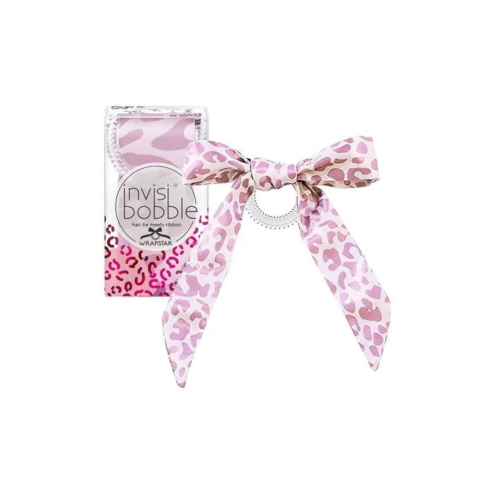 Wrapstar Urban Safari Hair Tie With Ribbon Cat In The City