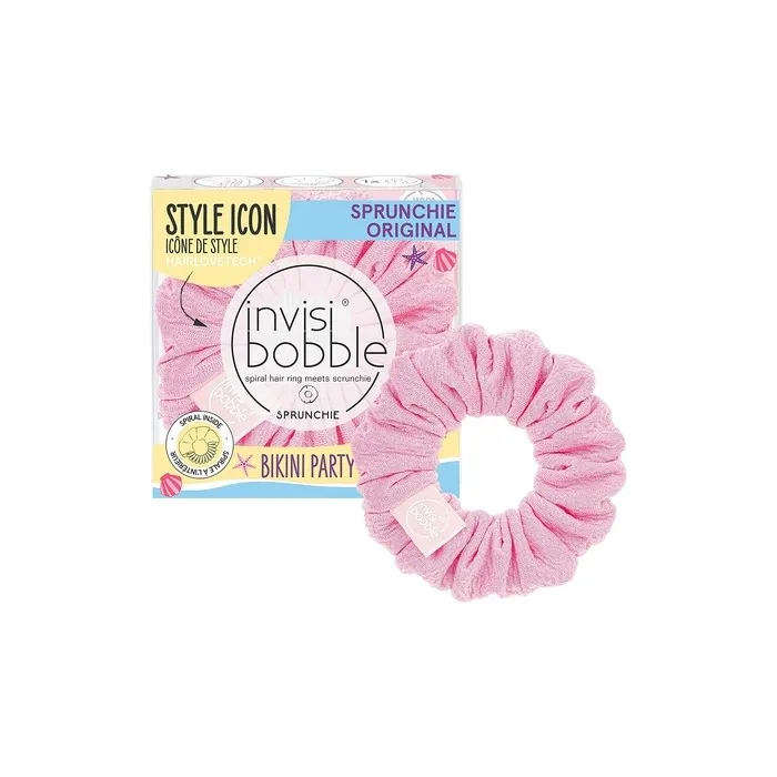 Invisibobble Pink Scrunchie Bikini Party Hair Bobbles Strong Hold For Men And
