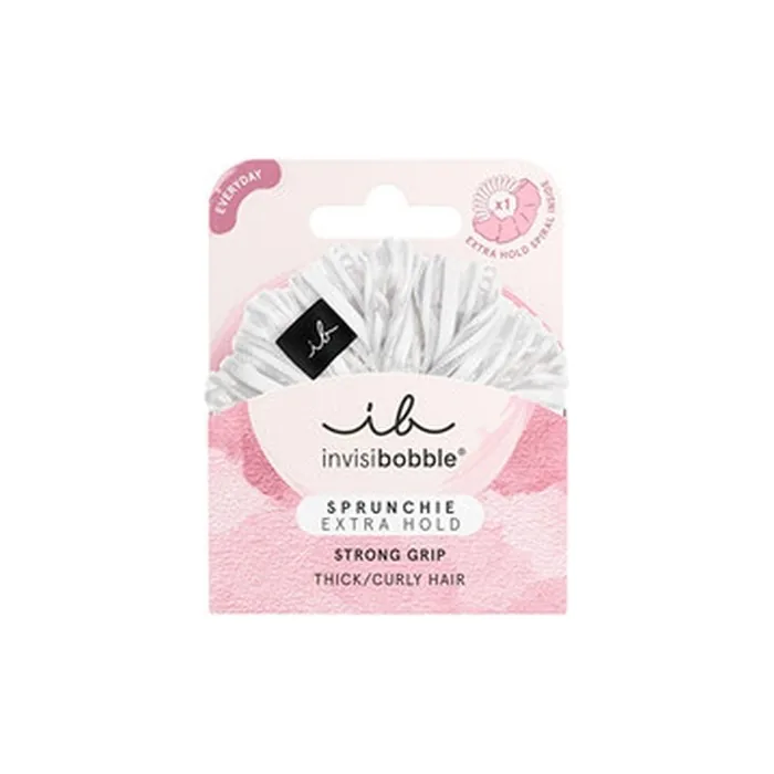 Invisibobble Sprunchie Extra Hold Pure White Hair Band