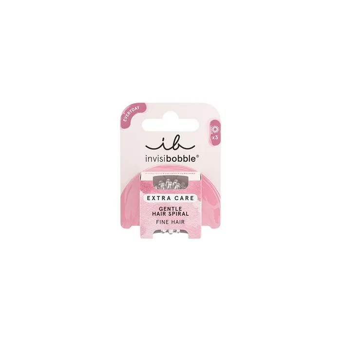 Invisibobble Extra Care Crystal Clear Hair Band 3 Pieces