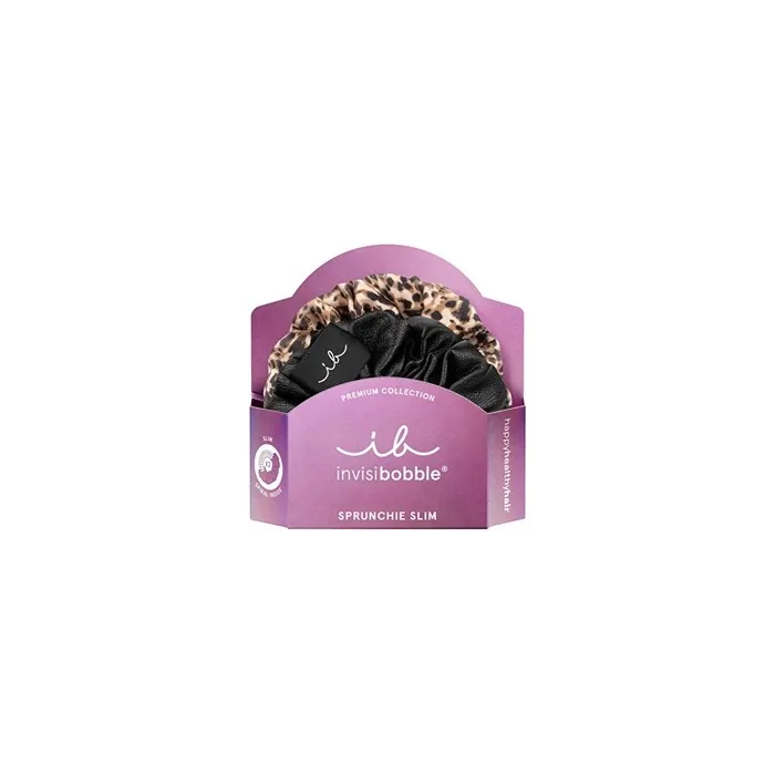 Invisibobble Sprunchie Slim Premium Leo Is The New Black 2 Pcs Hair Elastic