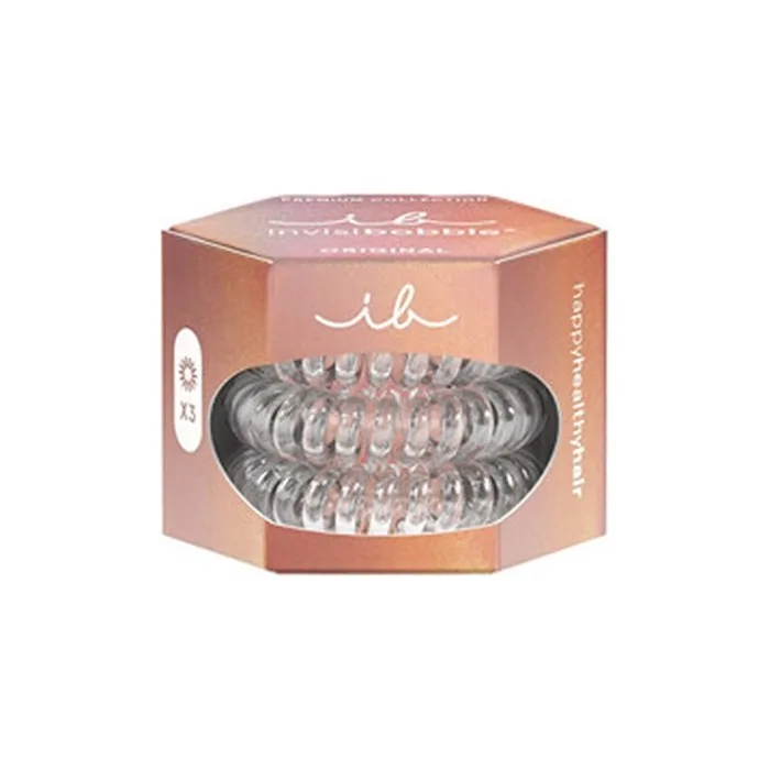 Invisibobble Original Premium Crystal Clear Hair Band 3 Pieces