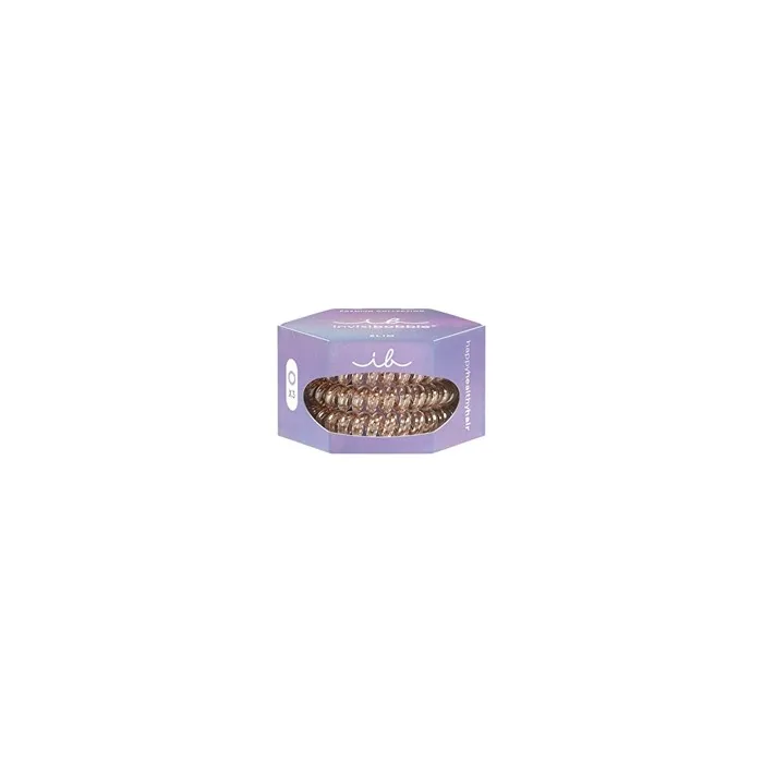 Invisibobble Slim Premium Bronze Me Pretty Hair Elastic 3 Pcs