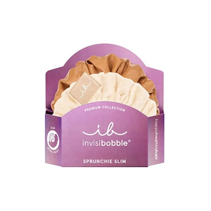 Invisibobble Sprunchie Slim Premium Creme De Caramel Hair Band 2 Pieces