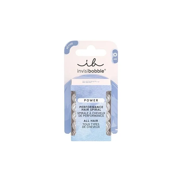 Invisibobble Hair Band Power Crystal Clear 6 Pieces