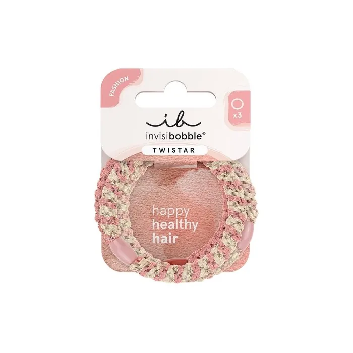 Invisibobble Twistar Blush Braids Hair Accessory Pack Of 3