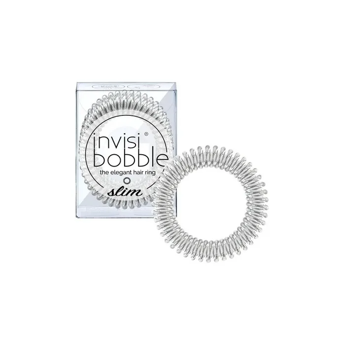 Invisibobble The Elegant Hair Ring Slim - Chrome Sweet Chrome Pack Of 3