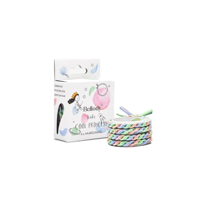 Bellody Original Girls Hair Ties Stylish Braided Children's Hair Tie with Strong Hold Cool Princess Women's Hair Accessories