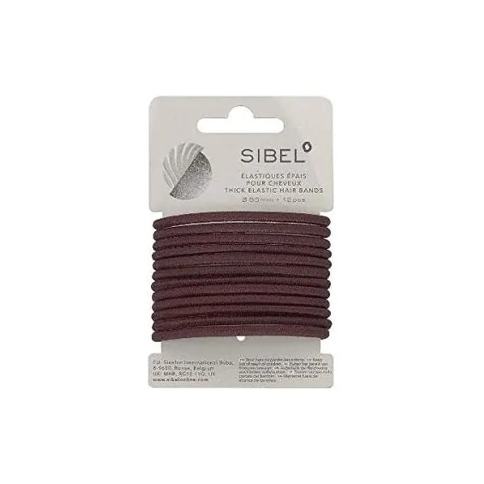 Brown Thick Elastic 12 Piece Sibe