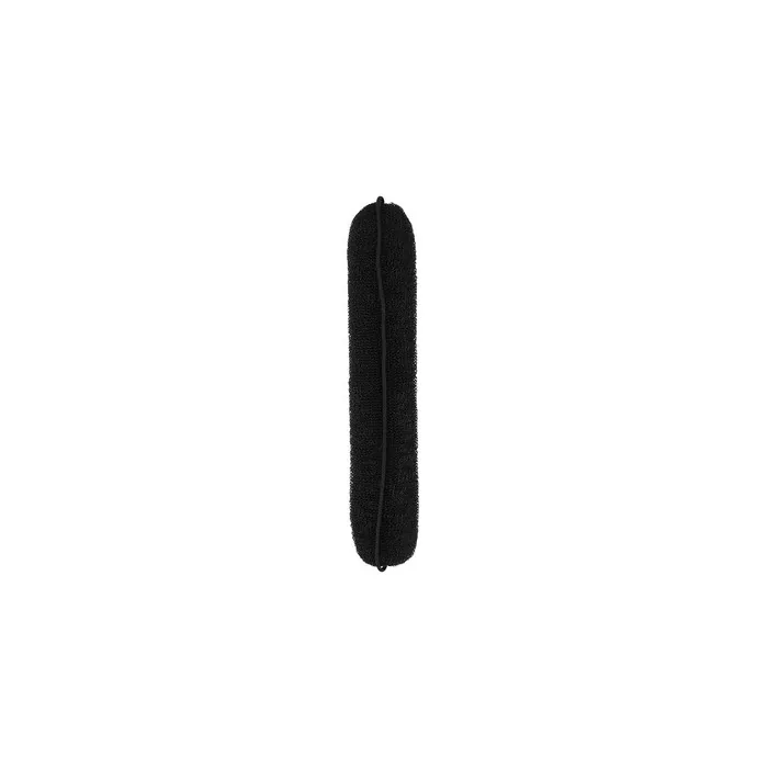 T4B LUSSONI Hair Bun Ring with Elastic Band - High Quality Mesh Sponge 230 Black