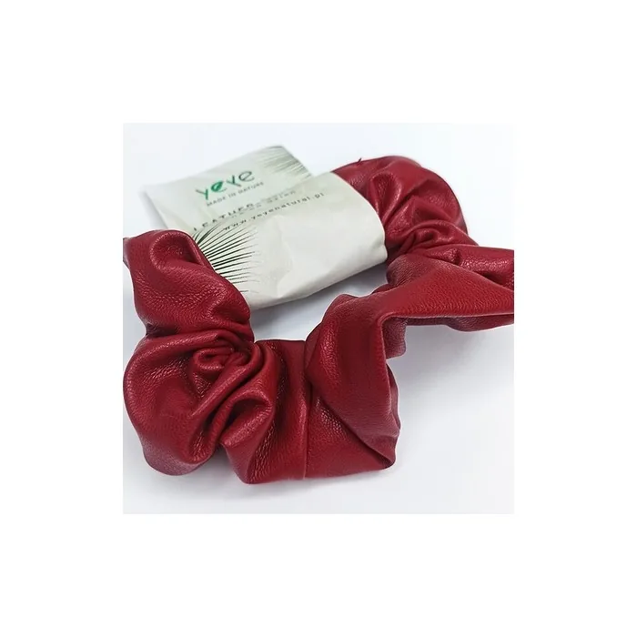 Gumka LEATHER do włosów YEYE Made in Nature Bordo