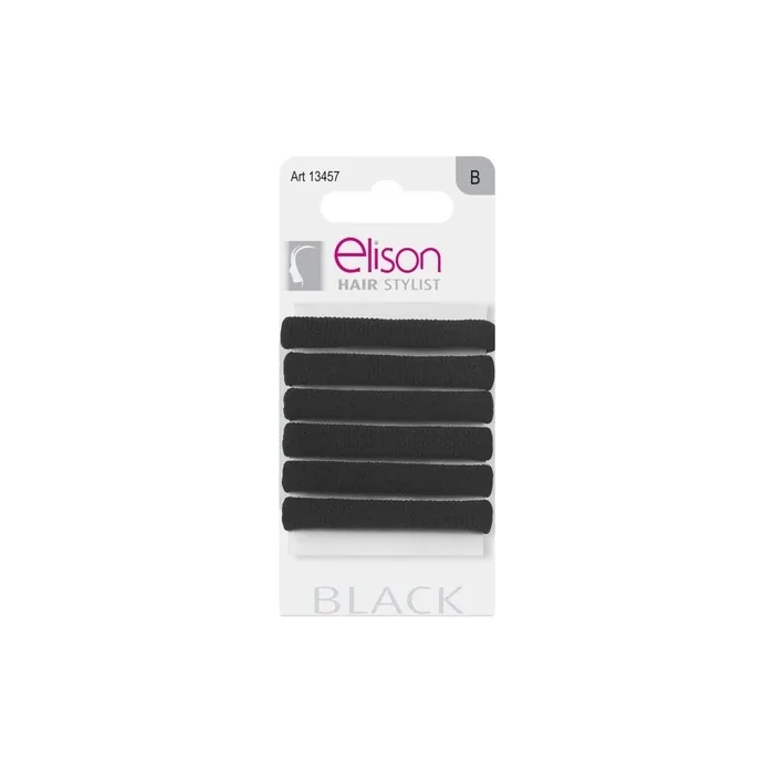 Thin Classic Black Elison Elastic 13457 13403