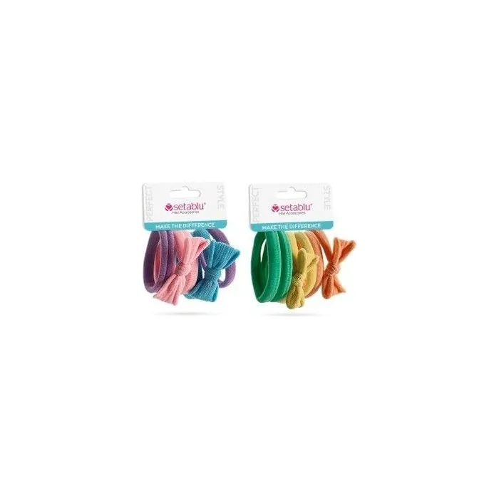 Setablu Elastic Hair Ties Bow 6 Pieces Perfect For Styling Your Hair