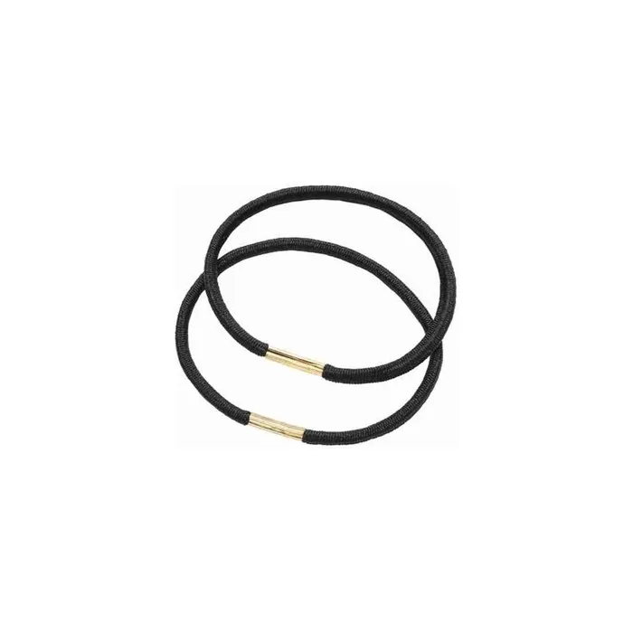 Eurostil Black Small Hair Tie Box 1 Unit