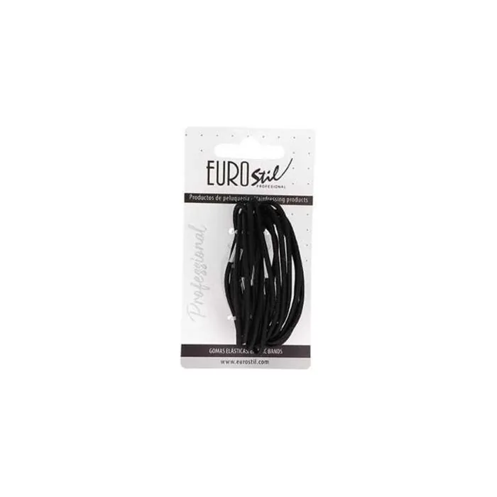 Eurostil Black Hair Ties Pack Of 1