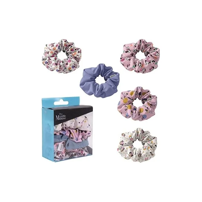 Cerda Hair Accessories Scrunchies Set of 5 - Disney Minnie