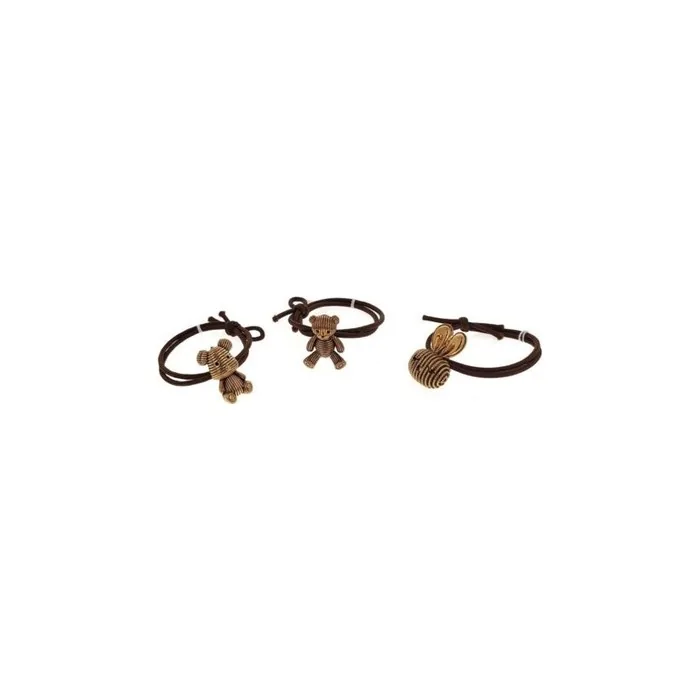 Hair Tie Araban Brown Metallic Animals