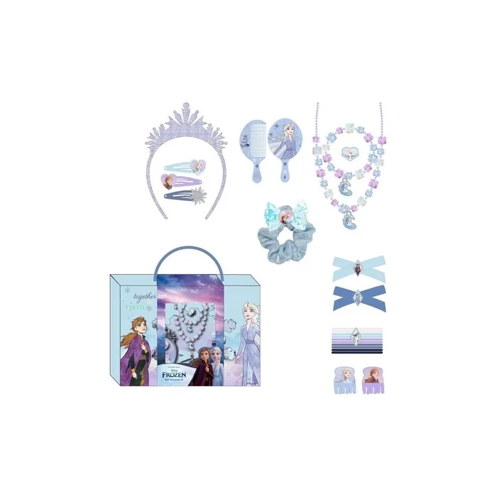 Beauty Set Frozen With 1 Fabric Hair Tie And 10 Hair Ties
