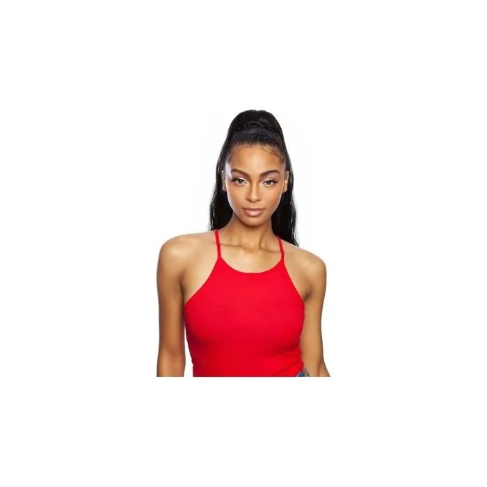 Human Hair Blend Ponytail Brown Sugar Wrap & Tie Body Wave WNT 32