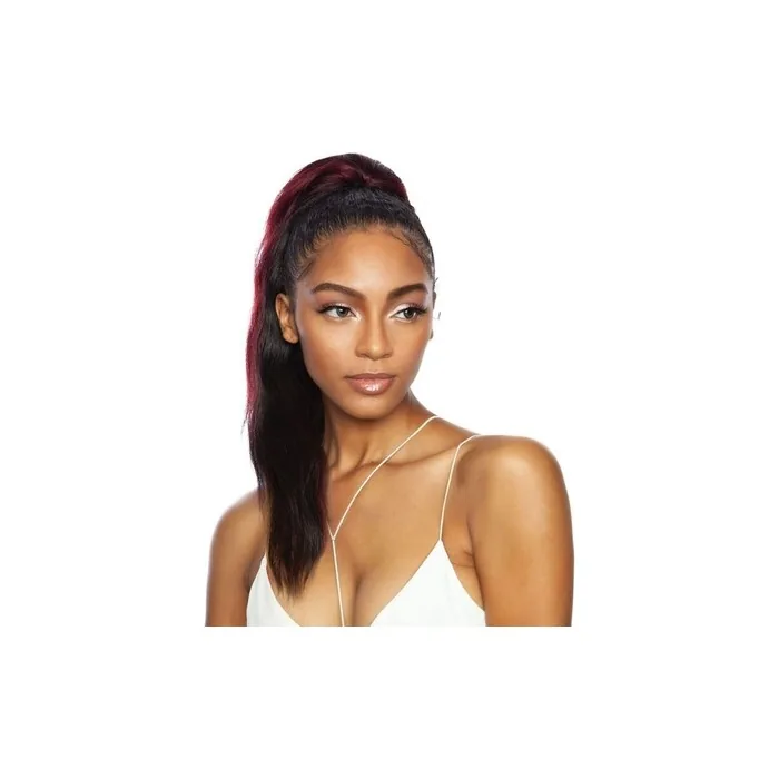 Mane Concept Human Hair Blend Ponytail New Wave Wrap N Tie 22 613 Light