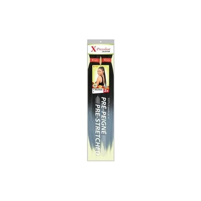 X-Pression Ultra Braid Pre-Stretched Color Blue